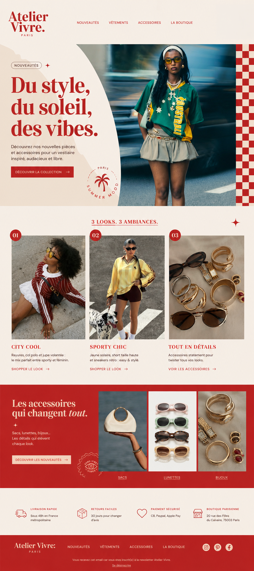 Exemple d'article de blog ou newsletter Atelier Vivre
