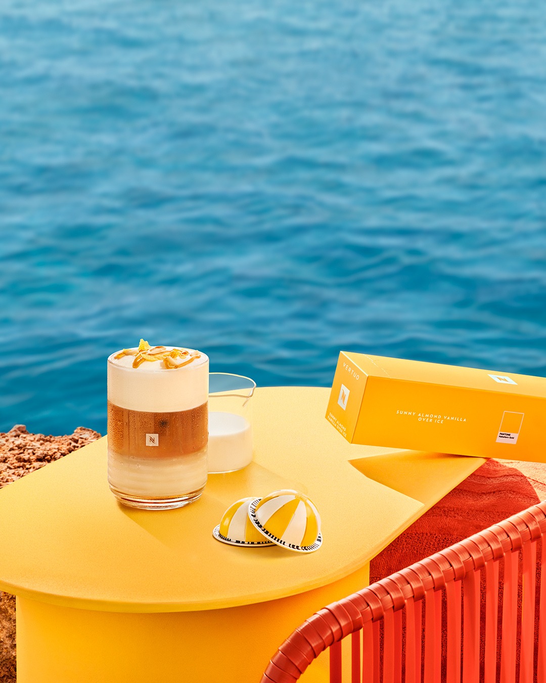 Panier Nespresso avec oranges